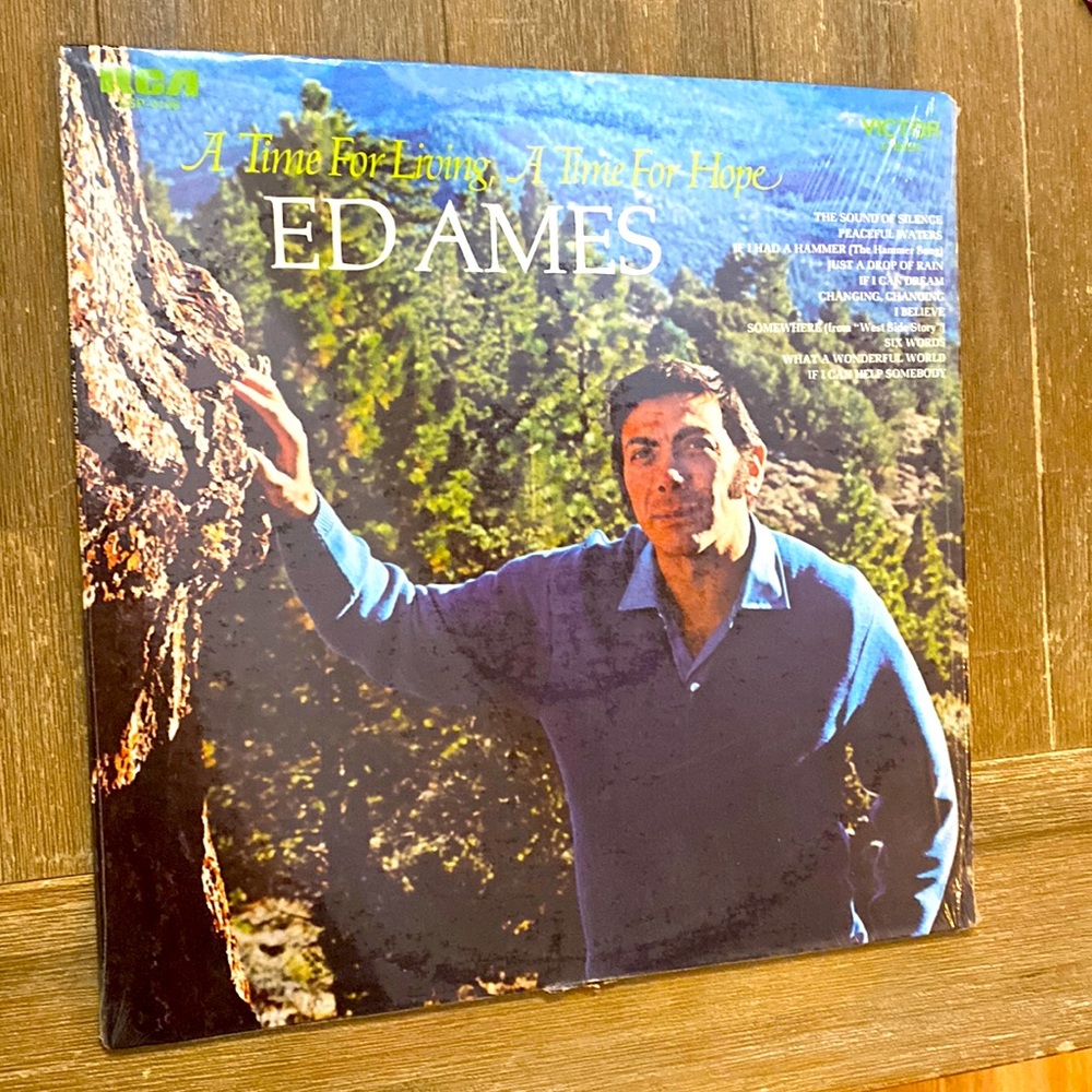 Vinyl: Ed Ames A Time For Living, A Time for Hope 33 1/3 LP Album vintage